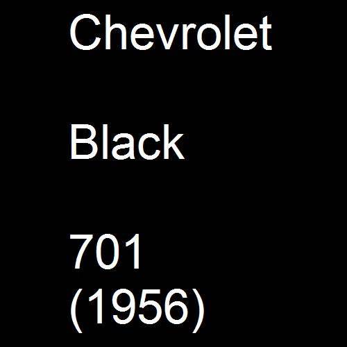 Chevrolet, Black, 701 (1956).